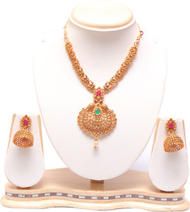 Ethnicking Alloy Gold-plated Gold Jewellery Set