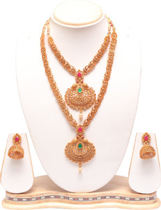 Ethnicking Alloy Gold-plated Gold Jewellery Set