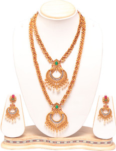 Ethnicking Alloy Gold-plated Gold Jewellery Set
