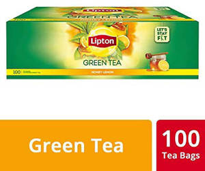 Lipton HENY LEMON 100 TEA BAGS (OOH) OUT OF THE HOUSE Green Tea Bags Box