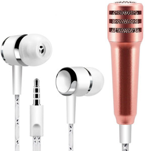 WORLD ONLINE Attached Earphone Microphone, in Ear Headphones with