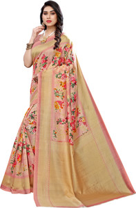 Saran Floral Print, Printed Daily Wear Art Silk Saree