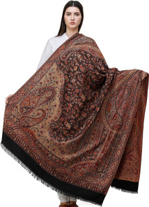 Retailmart Wool Self Design Women Shawl