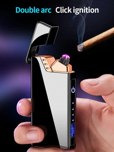 imad JT-TH778 Finger Touch Switch Electronic Lighter LED Windproof Rechargeable USB Double Arc Lighter Cigarette Cigarette Lighter