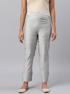 Ksut Regular Fit Women Grey Trousers