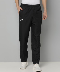 パンツ sold outm(_ _)m UNDER ARMOUR Checkered Men Black Track Pants - Buy UNDER ARMOUR
