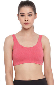Enamor High Coverage, Wirefree SB06 Low-Impact Cotton Lounge Women Sports Non Padded Bra