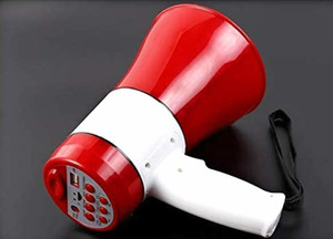 WON Speaker 30 Watts Handheld Megaphone with Recorder; Talk Record Play Siren Music and Tour Guide Megaphone Loud Speaker Trumpets Recording Speaker Horn with USB & SD Card Port for Announcing Speaker 30 Watts Handheld Megaphone with Recorder; Talk Record Play Siren Music and Tour Guide Megaphone Loud Speaker Trumpets Recording Speaker Horn with USB & SD Card Port for Announcing Outdoor PA System