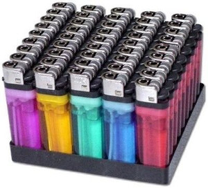 MON N MOL Cigarette Disposable Lighters Pack of 45 with Stand Pocket Lighter  Price in India
