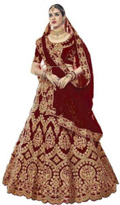 DIVYAM FAB Embroidered Semi Stitched Lehenga Choli