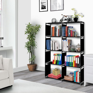 octavic Plastic 10 Shelf Book Organizer Plastic Open Book Shelf