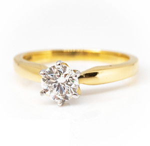 KUNDLI GEMS Americam Diamond Ring Natural stone American Diamond Brilliant cut Astrological Purpose effective and Precious stone for unisex Stone Diamond Gold Plated Ring