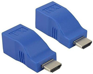 TERABYTE  TV-out Cable HDMI Range Extender of HD DVR 3D Projector 4K Video Over Single RJ45 LAN Cable Without Any Power up to 30 Meter