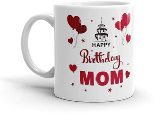 RMC Happy Birthday Mom Printed with Coaster Combo Gift for Mother, Mom, Mammy for Birthday Ceramic Coffee Mug