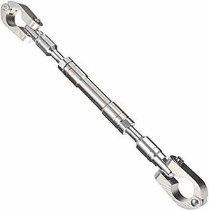 MOTO XSPEED Universal Adjustable Motorcycle Handlebar/Handle Rod Cross Bar (SILVER ) Clip-on Handle Bar