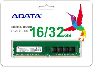 メモリー ADATA DDR4 3200 64GB (16GBx4 ) ADATA Desktop RAM DDR4 16 GB (Single Channel) PC (DDR4 3200