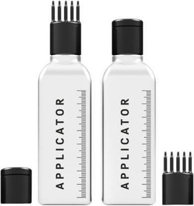 वृनी Hair Root Applicator Bottle with Comb Cap for Applying Hair Oil, Shampoo and Medicine