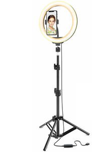 Wrapo 10 inch Selfie Ring Light with Adjustable Tripod Stand for YouTube Video Shoot/Makeup Shoot/Studio Shoots/Instagram Video Shoot. Many More Ring Flash