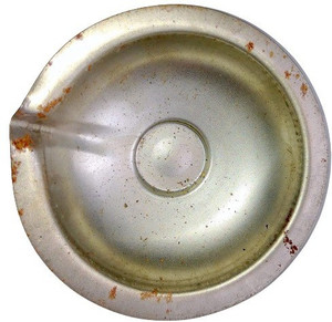 DEVAMA THE DIVINE Iron Deepak in Silver Color for Shani Dev Puja with wicks set Iron Table Diya