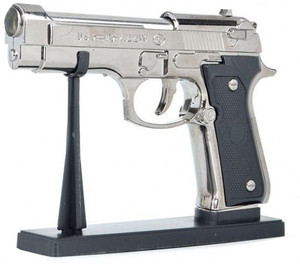 Wizo Mauser Gun Lighter Heavy Metal Gun / Pistol shaped with Barrel Pull Back System and Holster Pocket Lighter Pocket Lighter
