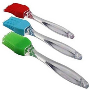AANYA SET-OF-3 PASTRY BRUSHES SILICON Flat Pastry Brush (Pack of 3) silicon, handle material fibre Flat Pastry Brush