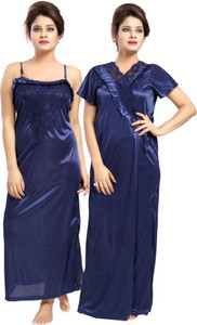 Next Creations Women Nighty with Robe