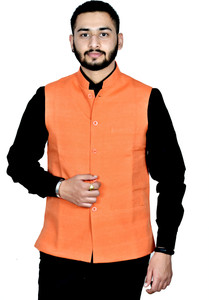 Divine creation Sleeveless Solid Men Jacket