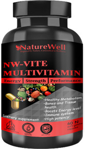 Naturewell Ultra Multivitamin, Multiminerals, antioxidants for daily health, Nutrition (Red)