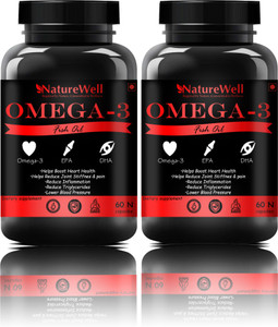 Naturewell Ultra Fish Oil (Triple Strength) With 1000Mg Omega 3 (Red)(120 capsules)