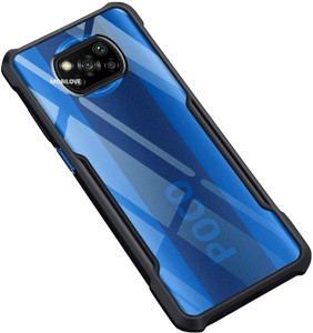 MOBILOVE Back Cover for Poco X3 / Poco X3 Pro | Four Corner Hybrid Soft PC Anti Clear Gel TPU Bumper Back Case