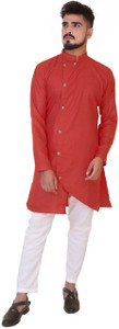 CELLUX Men Solid Straight Kurta