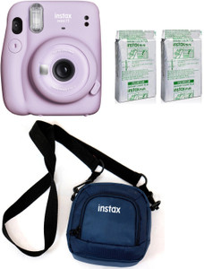 FUJIFILM Instax Mini 11 Mini 11 Lilac Purple with 20 Shots film and pouch Instant Camera