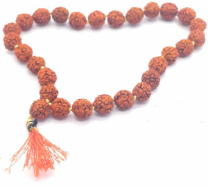 nagaana Nepali 27+1 (Beads) Rudraksha 5 Mukhi Mala for |Wearing||Japa| Rudraksha Chain