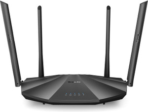 TENDA AC19 AC2100 Dual Band Gigabit Wireless Router, 4 Gigabit LAN Ports, 1 USB Port, Easy Setup, Supports Guest Network, Parental Control, Client Filter, IPv6 Wireless Router 2.4 GHz, 5 GHz 2100 Mbps Wifi Speed Dual Band External Antenna Ethernet (Cable Broadband)