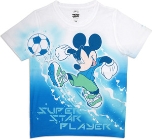 Mickey Mouse Family Boys Printed Polycotton Regular T Shirt