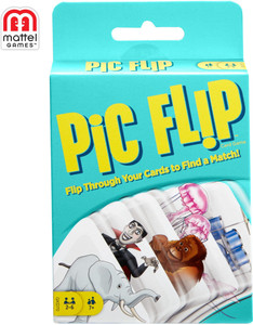 mattel GAMES Pic Flip Card Game Party & Fun Board Game