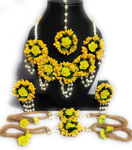 12SEASONS Paper Yellow, White, Green Jewellery Set