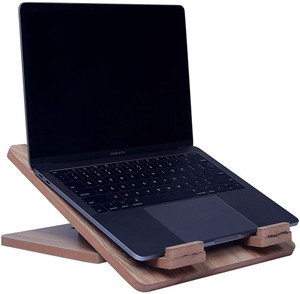 LICHEE Portable Ultra Slim Craft Wooden Laminate Handmade Laptop Stand with Adjustable Height , Laptop Table Foldable , Laptop Stand for Desk Portable Ultra Slim Craft Wooden Laminate Handmade Laptop Stand with Adjustable Height , Laptop Table Foldable , Laptop Stand for Desk Wooden Floor and Desk Stand Laptop Stand Compatible with Universal Laptops