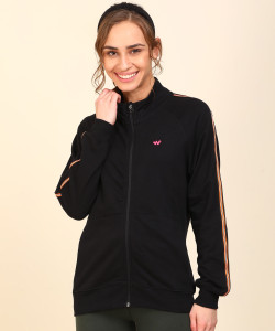 Wildcraft Full Sleeve Striped Women Sweatshirt
