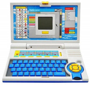 ASH 20 activities & games fun laptop notebook computer toy for kids-Blue