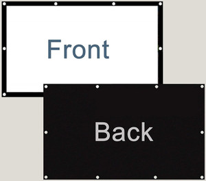 Moiz EYE64 Projector Screen Eyelet, 6 x 4 feet | Flexible and fordable Material Projector Screen (Width 182 cm x 121 cm Height)