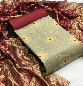 MORLY Cotton Silk Self Design Salwar Suit Material