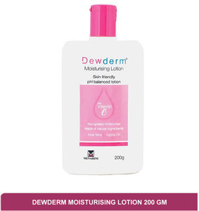 Dewderm moisturising lotion - best moisturising lotion (pack of 1)