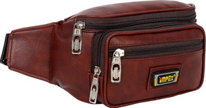 IMPEX Brown Waist Bag, Travel Money Belt For Men and Women Waist Bag