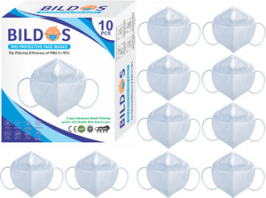BILDOS N95/KN95 Reusable 5 Layer Mask with Melt blown fabric Filter Pollution Mask Respirator N95 Washable mask for Men ,Women Reusable