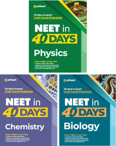 40 Days Crash Course for NEET Physics , Chemistry & Biology 2021 (Set of 3 Books)