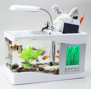 Furn Master EMB-2010B-W Rectangle Aquarium Tank
