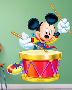 BAALKRISHNA WALL STICKER 62 cm MICKEY MOUSE Self Adhesive Sticker