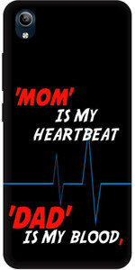 Zaplab Back Cover for Vivo Y90/1908 Printed Mom Dad Back Cover