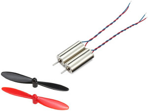 INVENTO 2Pcs DC 3.7V 720 7x20mm Micro Coreless Motor With 2Pcs 55mm Propeller High Speed Mini Drones Quadcopter Electronic Components Electronic Hobby Kit